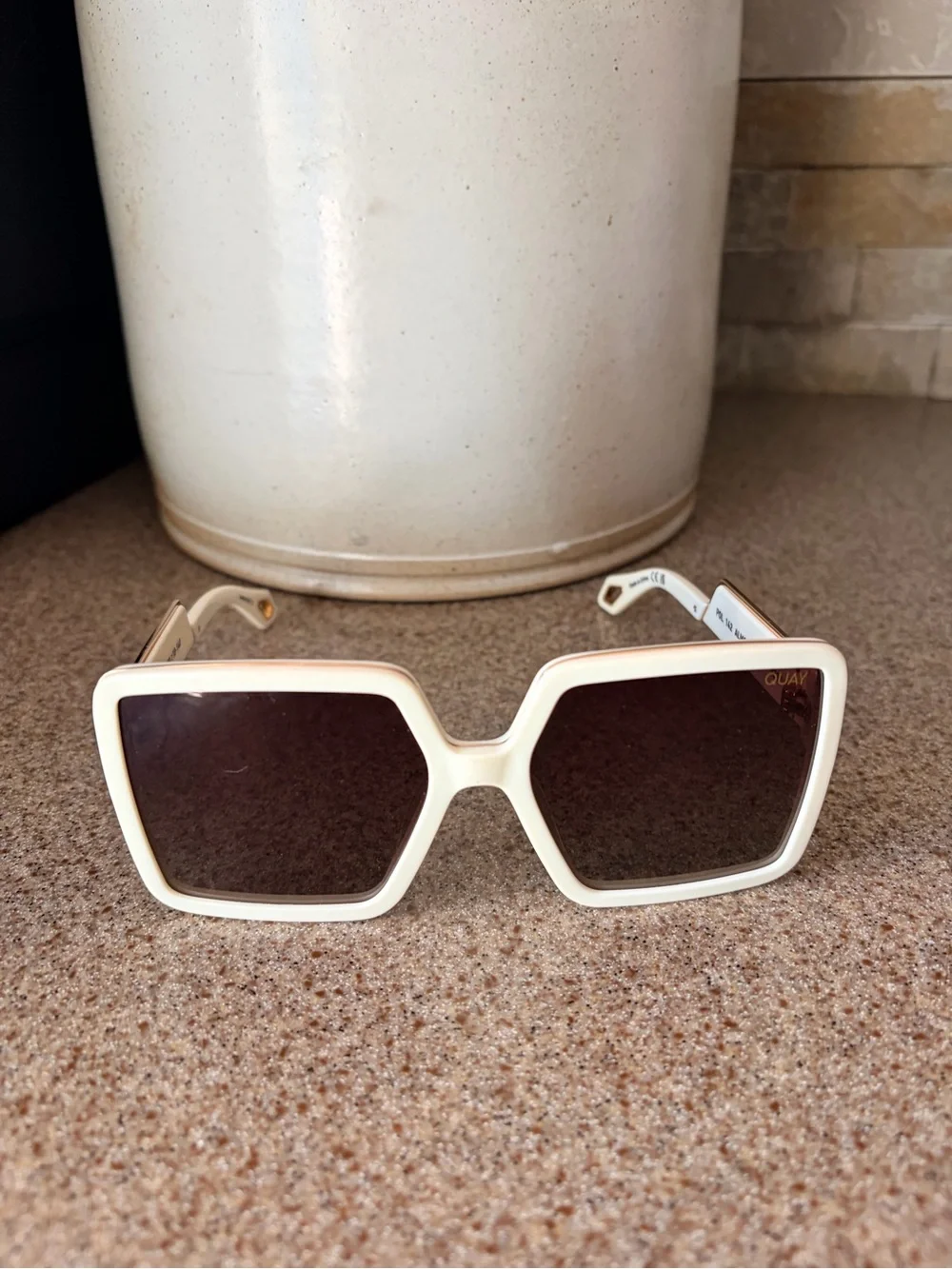 Quay Almost Ready Oversized Square Sunglasses